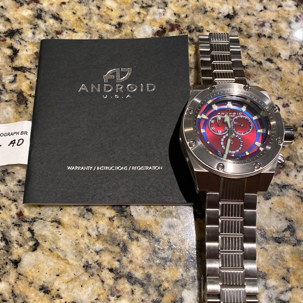 Android Usa Dive Master Powerjet Chronograph Watc… - image 1